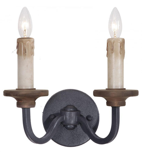Craftmade Ashwood 2 Light Wall Sconce Model: 36562-PLNGRW