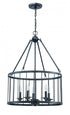 Craftmade 39435-BKI Villa 5 Light Pendant