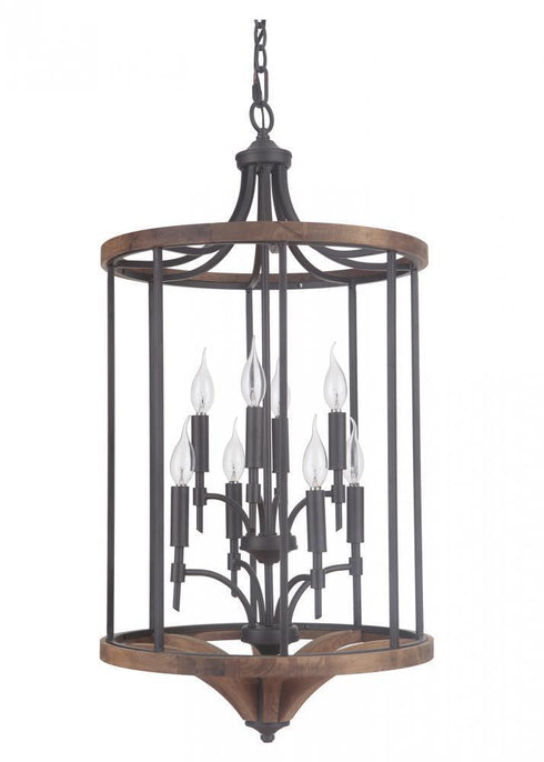 Craftmade Tahoe 8 Light Foyer Model: 40338-BNKWB