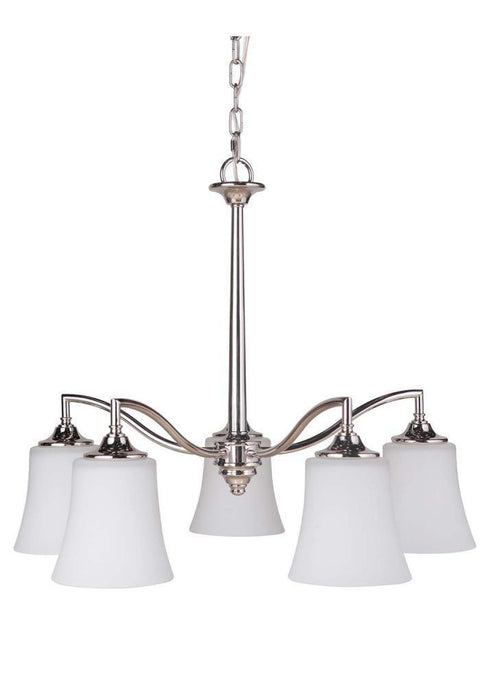 Craftmade Helena 5 Light Down Chandelier Model: 41715-PLN