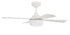 Craftmade 42 Inch Theowhite Finish White Blades Light Model: THO42W4