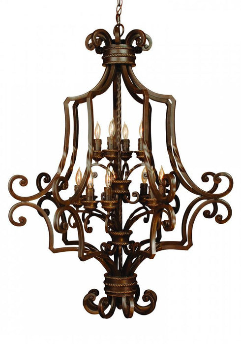 Craftmade 8139AG12 Riata 12 Light Two Tier Foyer