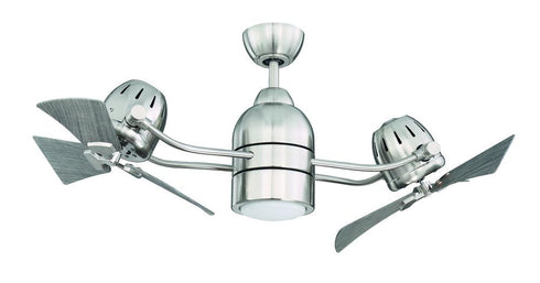 Craftmade Bellows Duo 18 Inch Dual Head Ceiling Fan Blades & LED Model: BW250FB6