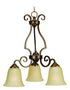 Craftmade Cecilia 3 Down Light Chandelier Model: 7121BNK3