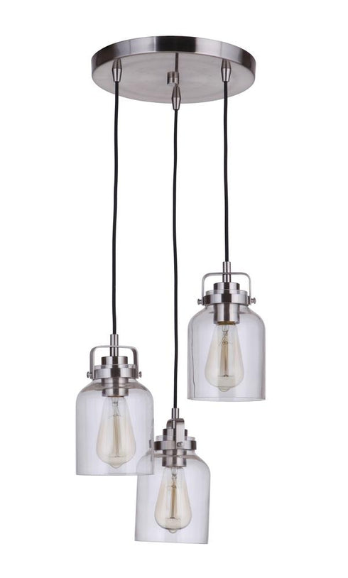 Craftmade Foxwood 3 Light Pendant Model: 53692-FBDT