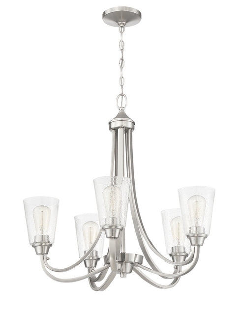 Craftmade Grace 5 Light Chandelier Model: 41925-BNK