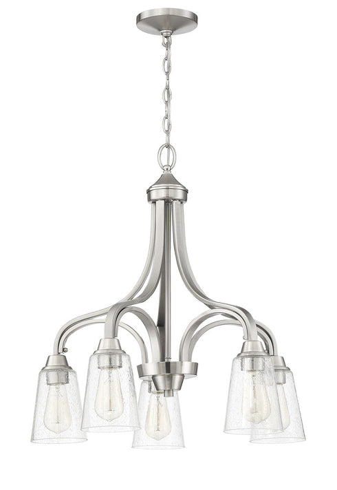 Craftmade Grace 5 Light Down Chandelier Model: 41915-BNK