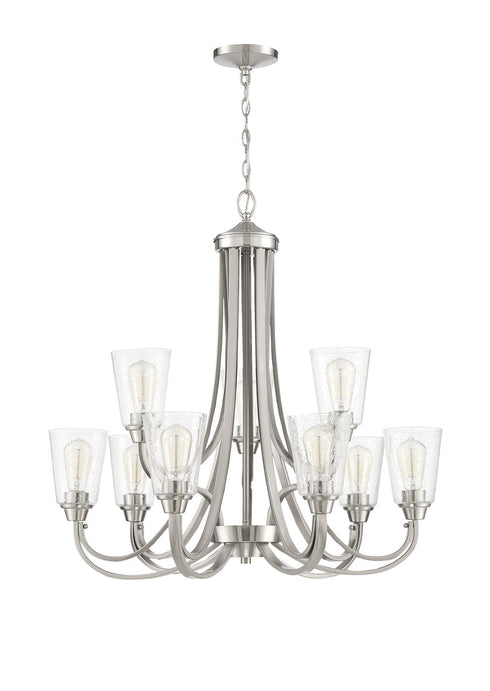Craftmade Grace 9 Light Chandelier Model: 41929-BNK