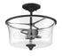 Craftmade Gwyneth 2 Light Semiflush Convertible Model: 50452-BNK