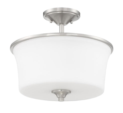 Craftmade Gwyneth 2 Light Semiflush Convertible Model: 50452-BNK