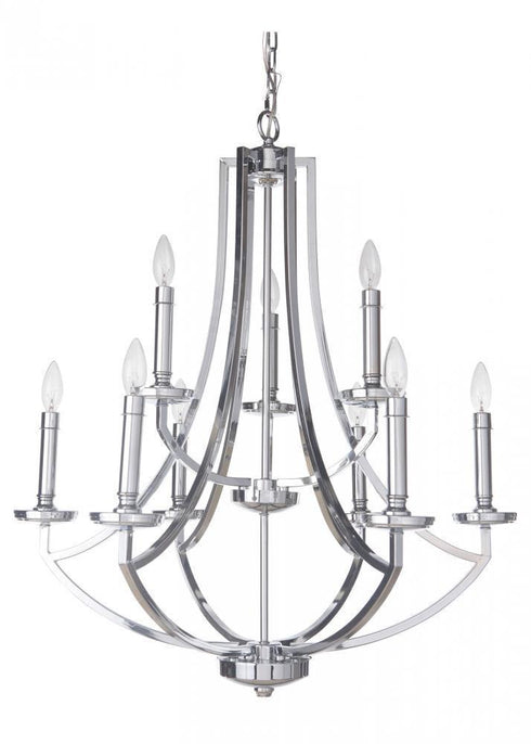 Craftmade Hayden 9 Light Chandelier Model: 40029-CH