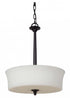 Craftmade Helena 3 Light Inverted Pendant Model: 41743-OB
