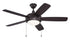 Craftmade Helios 52 Inch Ceiling Fan With Blades & LED Light Model: HE52W5-LED