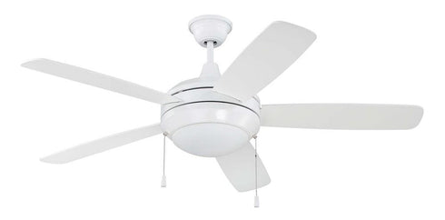Craftmade Helios 52 Inch Ceiling Fan With Blades & LED Light Model: HE52W5-LED