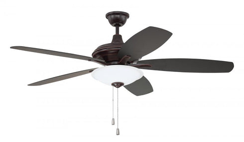 Craftmade Jamison 52 Inch Ceiling Fan With Flat Blac Greywood Model: JAM52OBG5-LED-FBGW