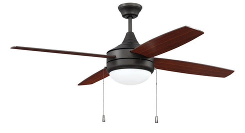 Craftmade Phaze 4 Blade 52 Inch Ceiling Fan 4 Blades LED Light Kit Model: PHA52BNK4