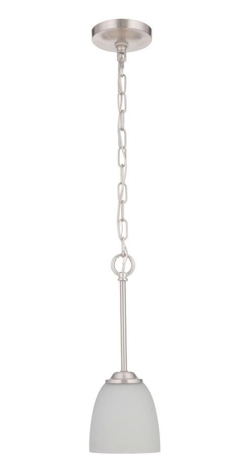 Craftmade Serene 1 Light Mini Pendant Model: 49991-BNK