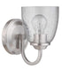 Craftmade Serene 1 Light Wall Sconce Model: 49901-BNK