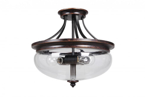 Craftmade Stafford 3 Light Semiflush Model: 38753-AGTB