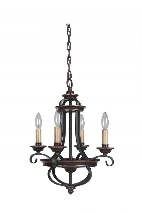 Craftmade Stafford 4 Light Chandelier Model: 38724-AGTB