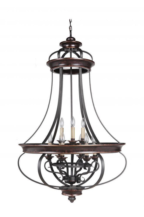 Craftmade Stafford 9 Light Pendant Model: 38739-AGTB
