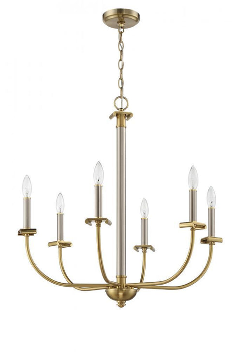 Craftmade Stanza 6 Light Chandelier Model: 54826-BNKSB