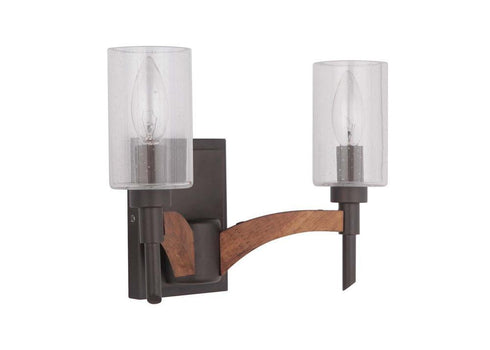 Craftmade Tahoe 2 Light Vanity Model: 40302-BNKWB