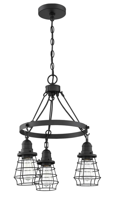 Craftmade Thatcher 3 Light Chandelier Model: 50623-FBBNK