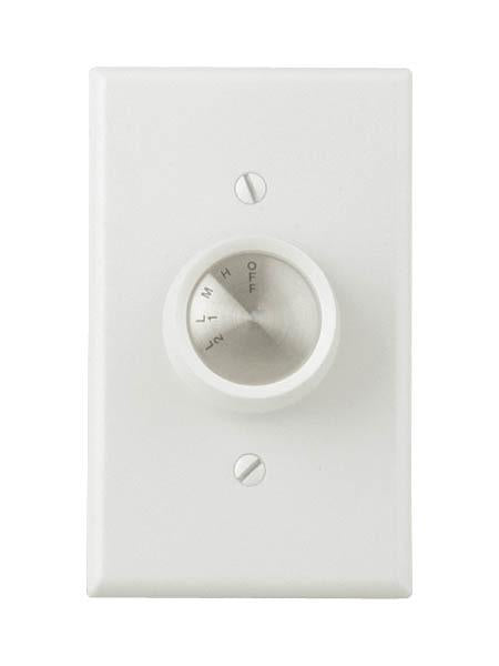 Craftmade Wall Control 4 Speed Rotary Fan Control 5 Amp Model: CM-4SDH-5