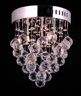 Crystal Ball Cascade Contemporary Ceiling Light