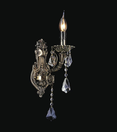 CWI Lighting 1 Light Wall Sconce With Antique Brass Finish Model: 2021W9AB-1