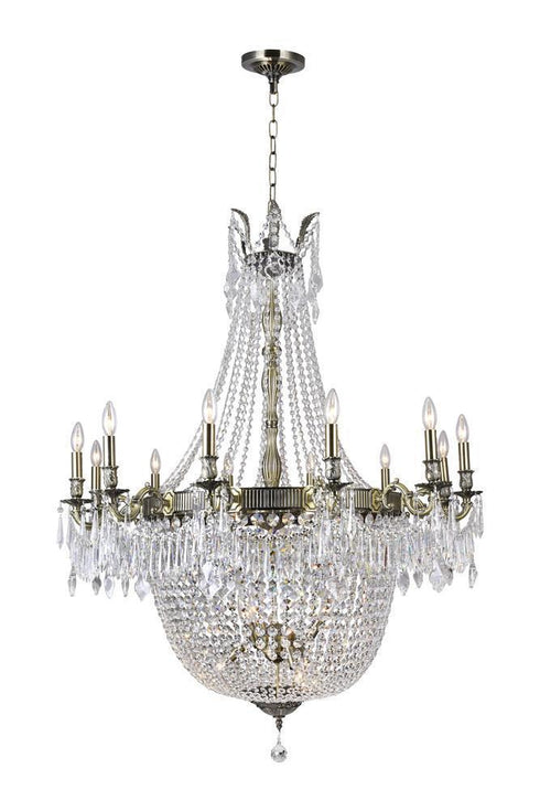 CWI Lighting 24 Light Up Chandelier With Antique Brass Model: 2048P40AB-24