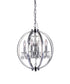 CWI Lighting Abia 4 Light Up Chandelier With Chrome Finish Model: 5025P16C-4