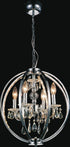 CWI Lighting Abia 4 Light Up Chandelier With Chrome Finish Model: 5025P16C-4