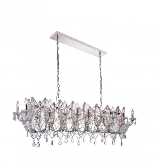 CWI Lighting Aleka 24 Light Candle Chandelier With Chrome Finish Model: 9910P58-24-601