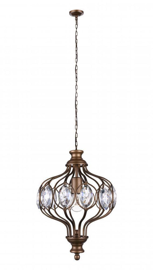 CWI Lighting Altair 1 Light Chandelier With Antique Bronze Finish Model: 9935P12-1-182