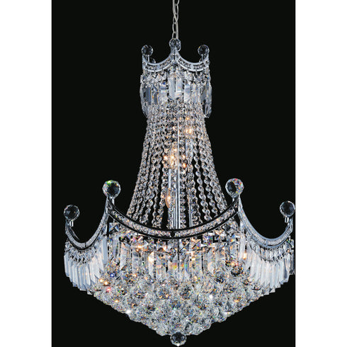 CWI Lighting Amanda 11 Light Down Chandelier With Chrome Finish Model: 8421P24C