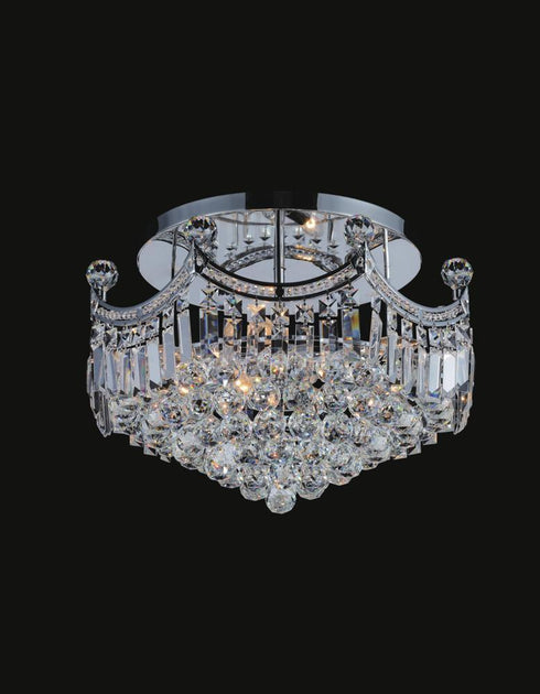 CWI Lighting Amanda 8 Light Flush Mount With Chrome Finish Model: 8421C20C