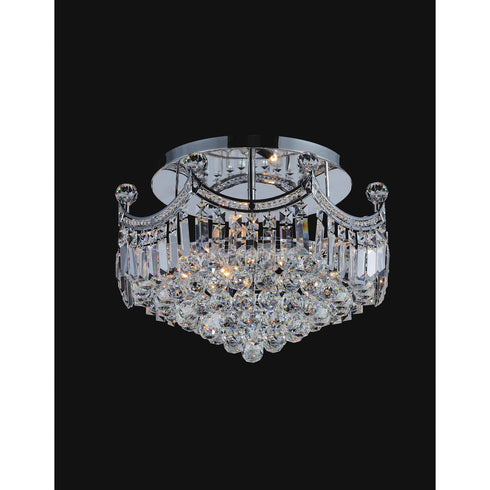CWI Lighting Amanda 8 Light Flush Mount With Chrome Finish Model: 8421C20C
