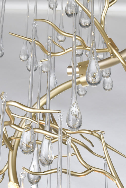CWI Lighting Anita 12 Light Chandelier With Gold Leaf Finish Model: 1094P26-12-620