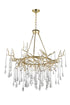 CWI Lighting Anita 12 Light Chandelier With Gold Leaf Finish Model: 1094P43-12-620