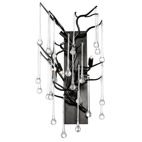 CWI Lighting Anita 3 Light Wall Sconce With Black Finish Model: 1094W11-3-101