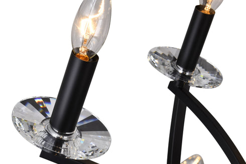 CWI Lighting Arkansas 12 Light Chandelier With Black Finish Model: 9957P42-12-101