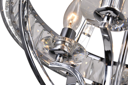 CWI Lighting Arkansas 4 Light Chandelier With Chrome Finish Model: 9957P16-4-601