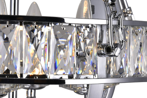CWI Lighting Arkansas 4 Light Chandelier With Chrome Finish Model: 9957P16-4-601