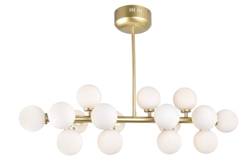 CWI Lighting Arya 16 Light Chandelier With Satin Gold Finish Model: 1020P36-16-602