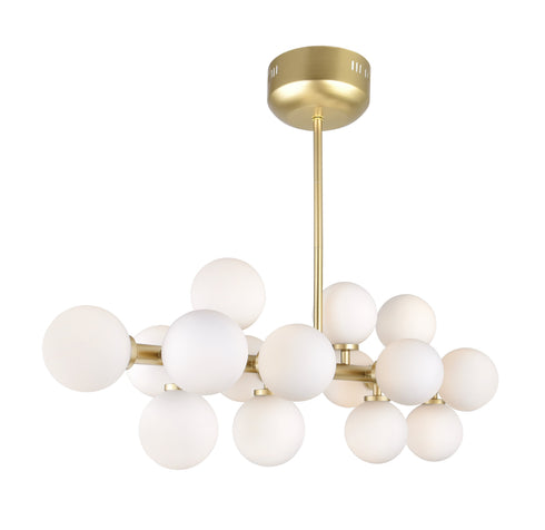 CWI Lighting Arya 16 Light Chandelier With Satin Gold Finish Model: 1020P36-16-602