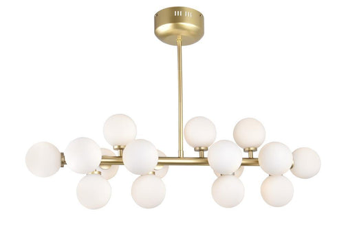 CWI Lighting Arya 16 Light Chandelier With Satin Gold Finish Model: 1020P36-16-602