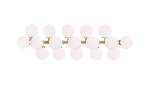 CWI Lighting Arya 17 Light Wall Sconce With Satin Gold Finish Model: 1020W36-17-602