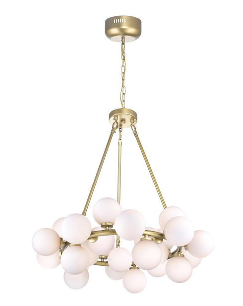 CWI Lighting Arya 25 Light Chandelier With Satin Gold Finish Model: 1020P26-25-602